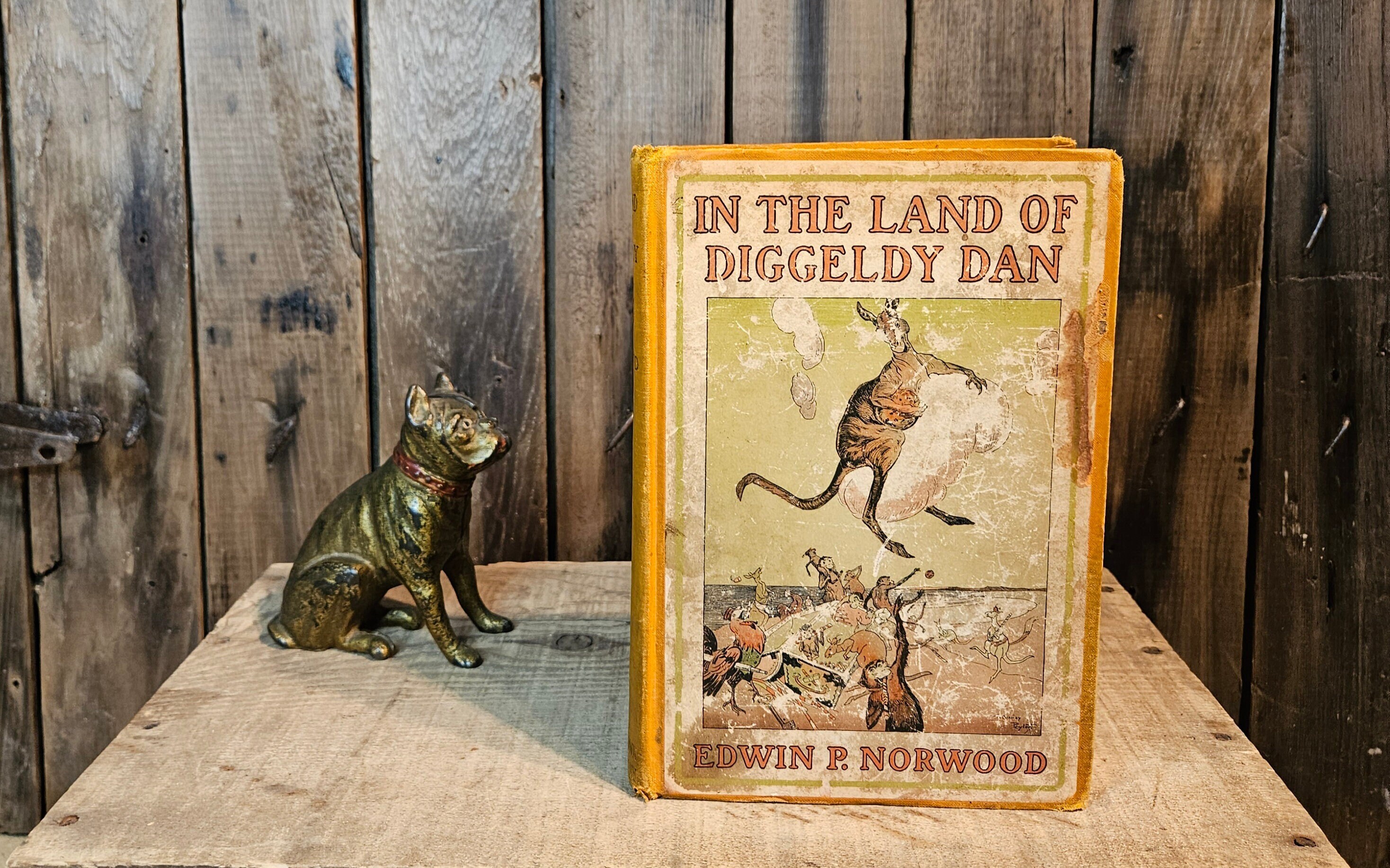 Antique Book ~ In the Land Of Diggeldy Dan ~ Written by Edwin P. Norwood ~ Illustrated by A. Conway Peyton ~ 1923