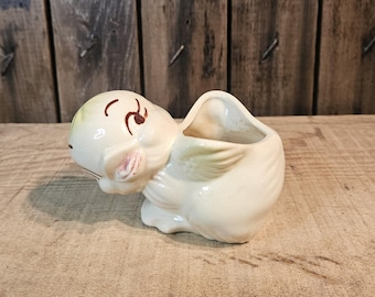 Vintage Norcrest Baby Duck Planter ~ Pottery Baby Chick Planter ~ 1950's