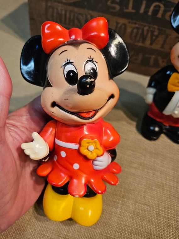 Disney - 1970-80s Mickey &amp; Minnie Mouse  貯金箱人形 Disney - 1970-80s Mickey & Minnie Mouse 貯金箱人形の通販 by