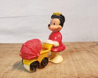 Vintage Minnie Mouse Ramp Walker ~ Disney Toy ~ Marx Toy Ramp Walker ~ 1960's