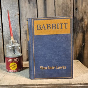 Babbitt ~ Antique Book ~ Written by Sinclair Lewis ~ 1922 Fourth Printing