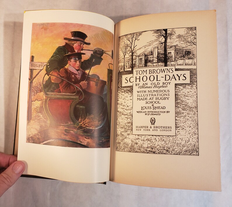 Tom Rhead Tom Brown's School Days ~ by an Old Boy (thomas Hughes) ~ Illustrations ...