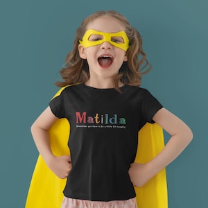Matilda the Musical inspired, Kids Softstyle, short  Sleeve T-shirt, Theatre lover gift, Musicals lover gift, Stagey gift, Birthday gift