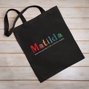 Matilda the Musical inspired Tote Bag, Theatre lover gift, Musicals lover gift, Stagey gift, Birthday gift
