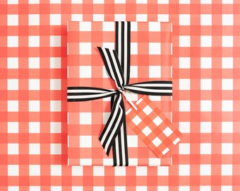 Wrapping Paper | Red and White Gingham Gift Wrap