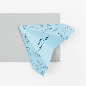 Father's Day, Paper Plane Greeting Card