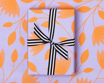 Large Flowers Wrapping Paper