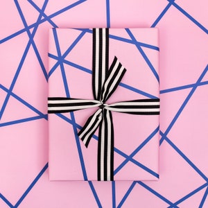 Pink Geometric, Luxury Wrapping Paper (Seconds)