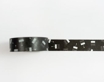 Birthday Washi Tape | Black and White Eco Paper Tape