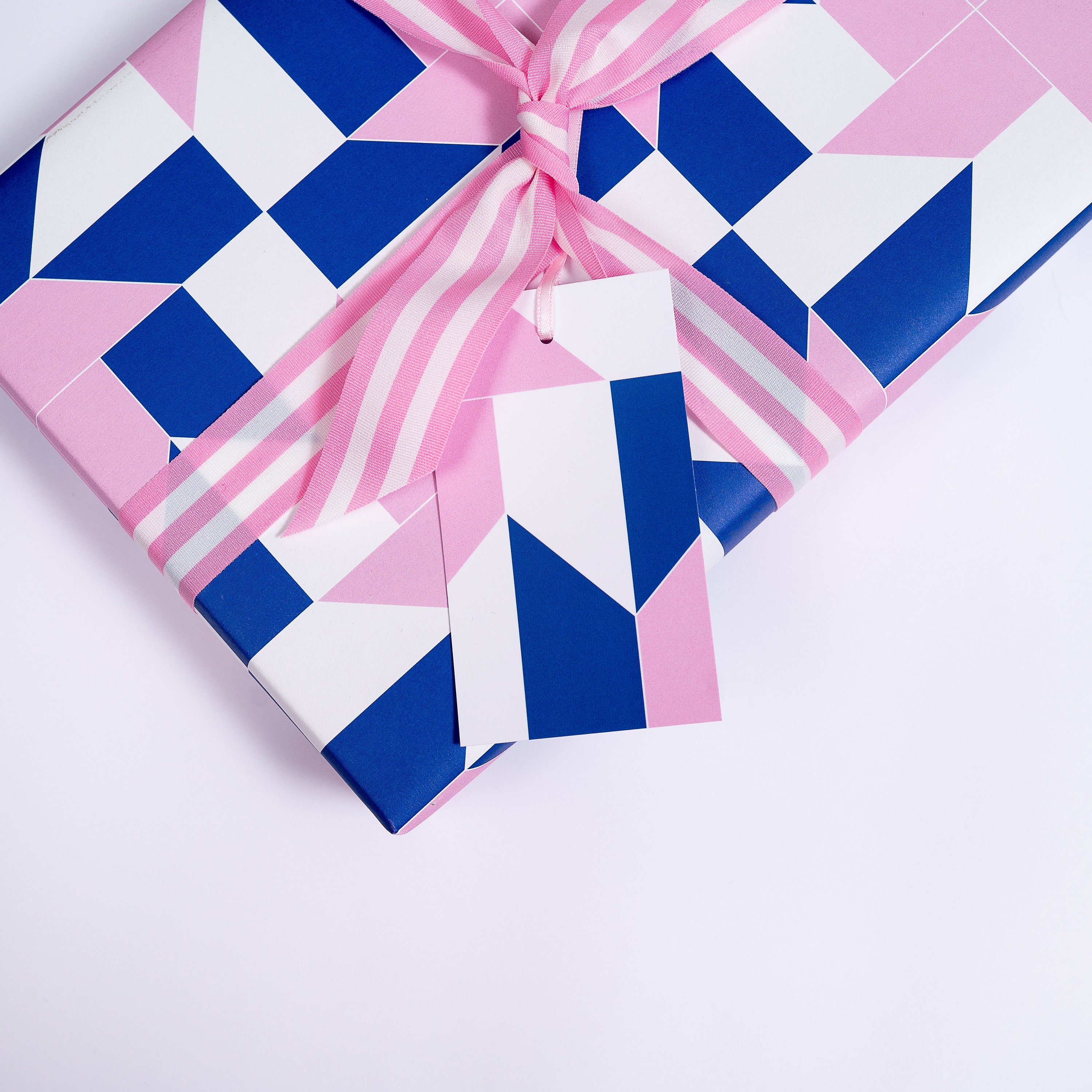 Blue and pink wrapping paper discount