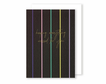 Keeping everything crossed for you  | Greeting Card | Good Luck