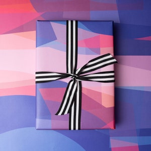 Luxury Stained Glass Wrapping Paper | Blues And Pinks