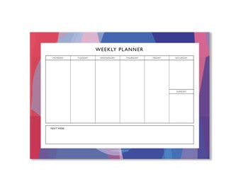 A4 Weekly Planner | Desk Pad