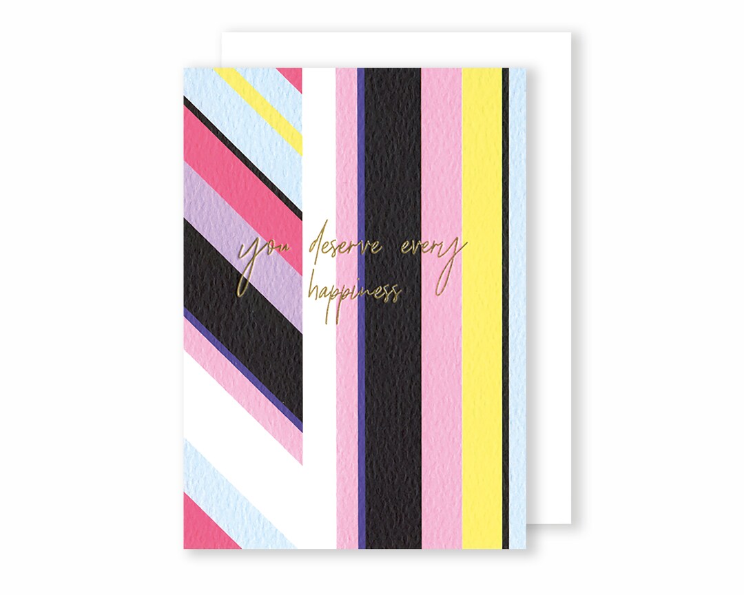 You Deserve Every Happiness Greeting Card Eighties Disco - Etsy