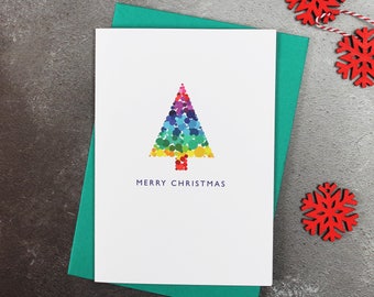 Christmas Card | Bright Contemporary Tree