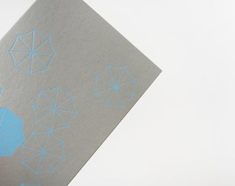 Umbrella  | Luxury Greeting Card | Hand Foiled | Letterpress