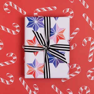 Coloured Snowflakes Christmas Gift Wrap image 3