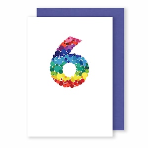 Sixth Birthday Card, Bright Spots image 1