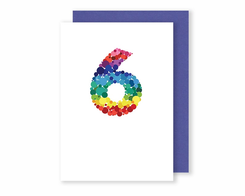 Sixth Birthday Card, Bright Spots image 1
