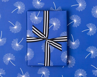 Blue Palms Wrapping Paper