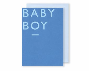 Baby Boy | Luxury Greeting Card | Hand Foiled | Letterpress