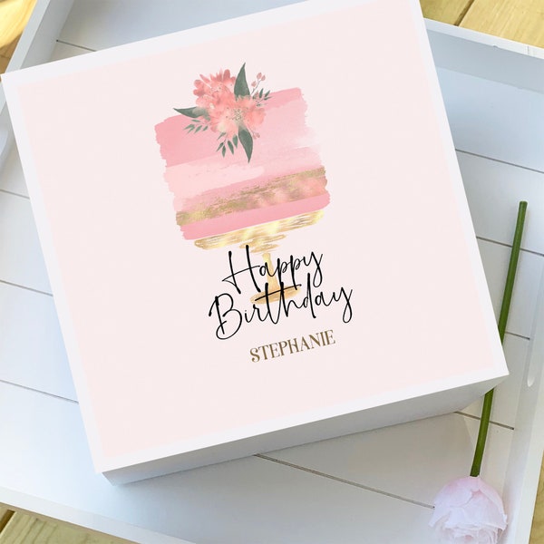 Birthday Gift Box, Happy Birthday Gift, Gift Box for Her, Best friend Birthday Gift Box, Cute Celebration Box, Magnetic Gift Box Idea