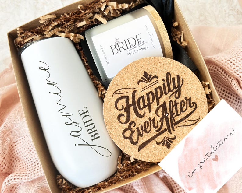 Engagement Gift for Bride to Be, Gift Box Future Mrs., Just Engaged ...