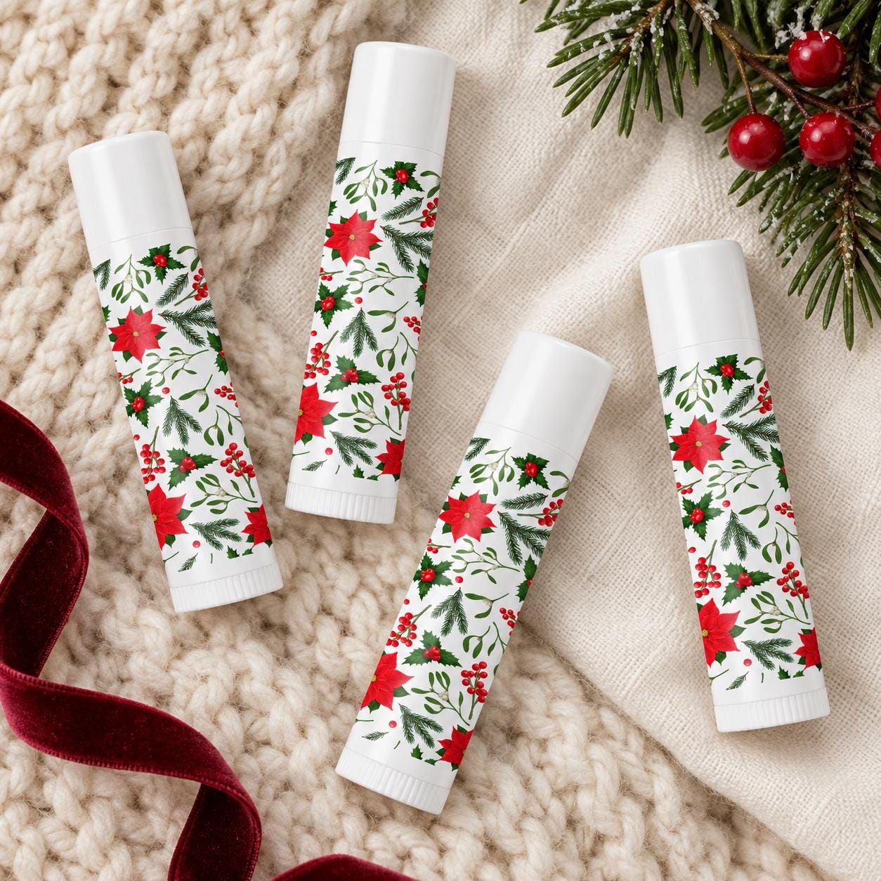 Bulk Holiday lip balm, Christmas Party Guest favor, lip balm Favor, Holiday Party Favor, Bulk lip balm Favor for Friends