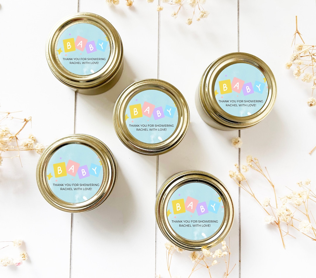 Bulk Baby Shower Candle Favor, Guest Favor, 2oz. Baby Shower