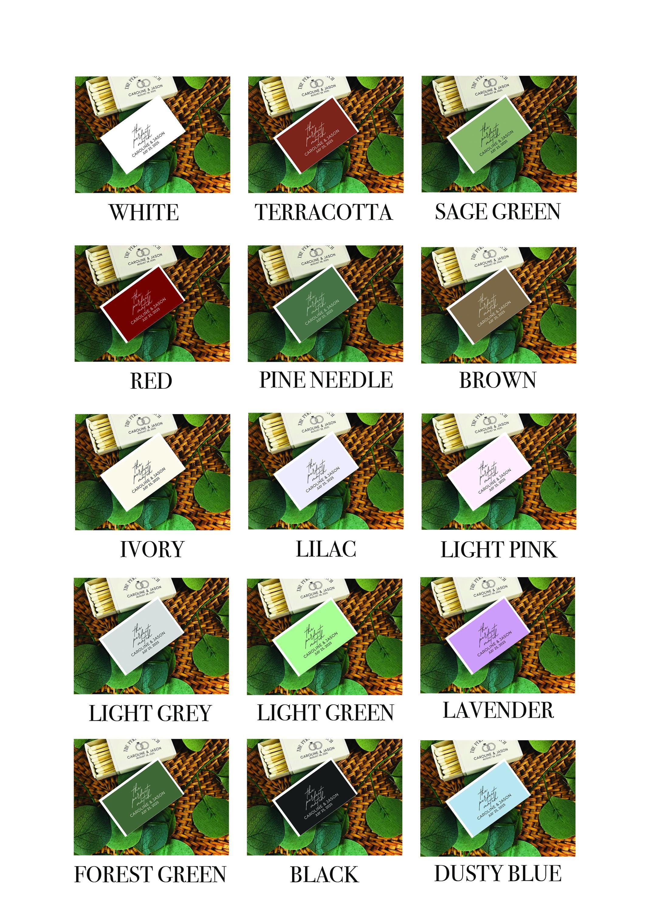 BULK Wedding Matches Set of 50, the Perfect Match Personalized Matches ...