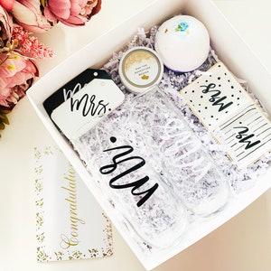 Engagement Gift for Couple Couple Gift Box Future Mrs. Gift Box Just Engaged Gift Set Wedding Gift Set Bride to be Gift Box image 1