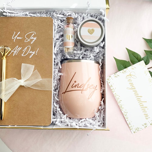 Personalized Congratulations Gift Box Mini Gift for Girl Boss Etsy