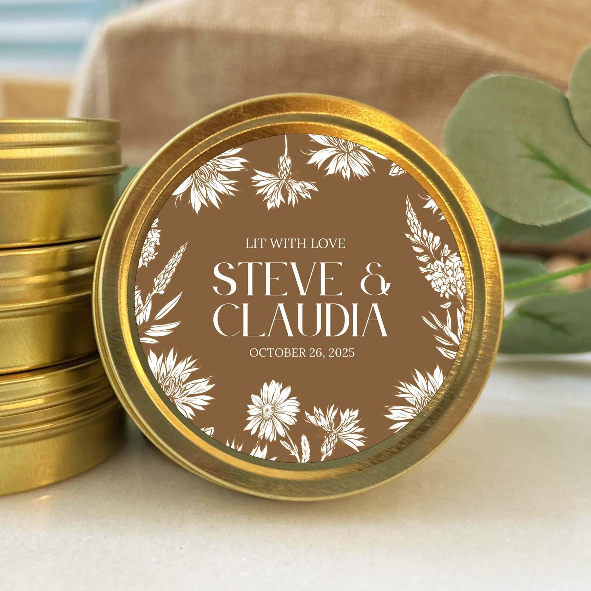 Personalized Mini Candle Favor