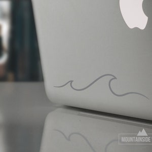 Ocean Wave Vinyl Decal Vinyl Sticker, Wave Decal, Ocean Decal, Car Window Decal, Laptop Sticker, Tumbler Decal, Decal for Cup, Beach Decal image 6