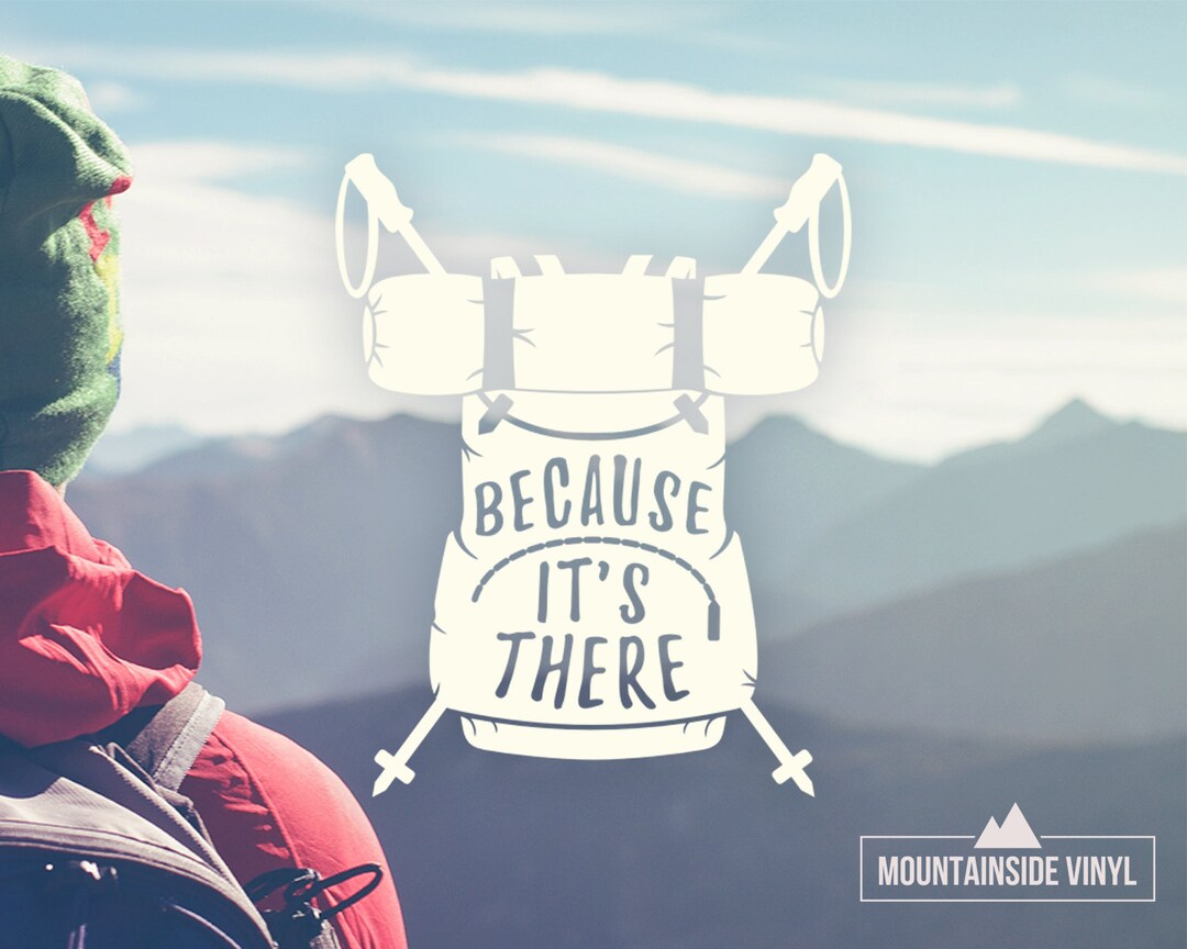 Backpacking Vinyl Decal - Hiking Sticker, Adventure Awaits Laptop ...