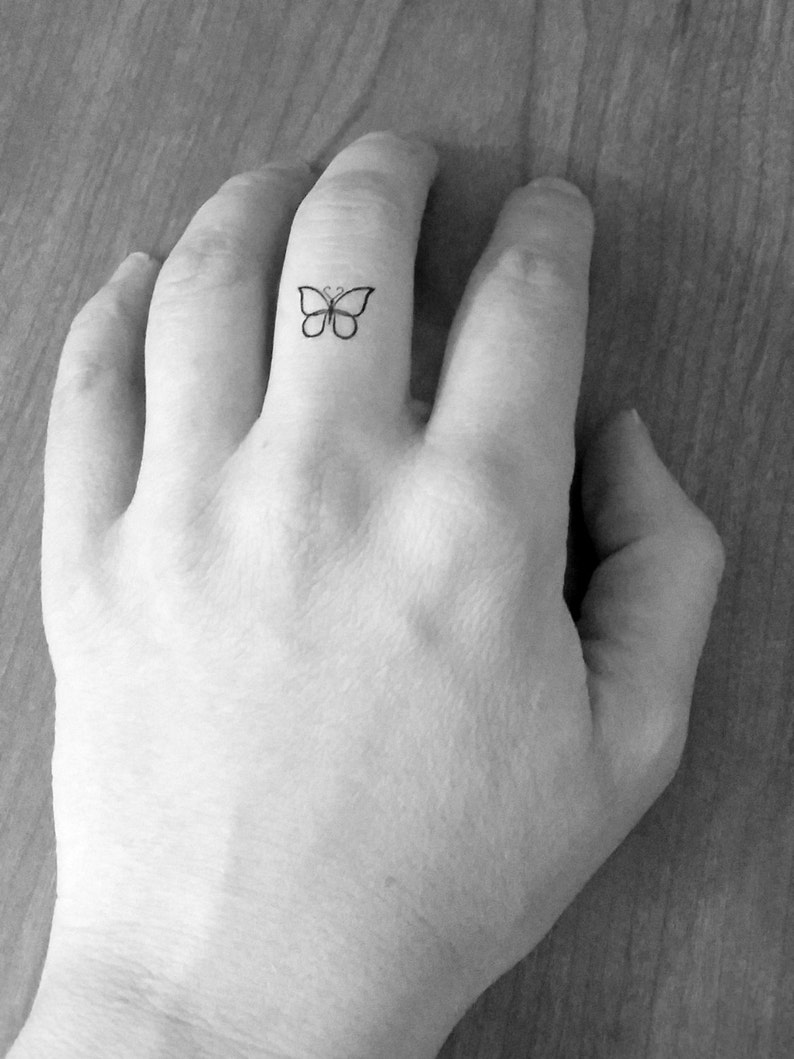 10 Temporäre MiniaturSchmetterlingTattoos / Tattoos Finger Etsy