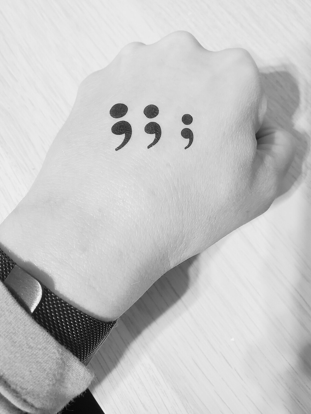 25 tatouages point-virgule temporaires / tatouages / tattoo / - Etsy Canada