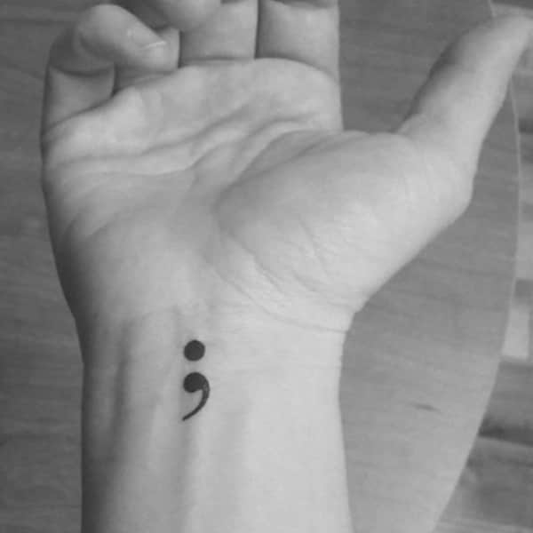 Semicolon Tattoo - Etsy