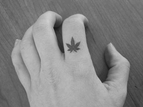 Discover more than 70 small weed tattoos
