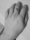 9 rose tattoos \/ black rose \/ temporary tattoos \/ wrist tattoos \/ tattoo \/ fake tattoo \/ black and white \/ flower product logo