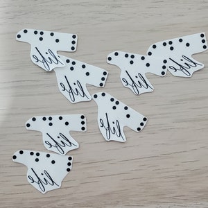 Oops tattoos / Temporary tattoos / braille / life / temporary tattoos / 7 life tattoos