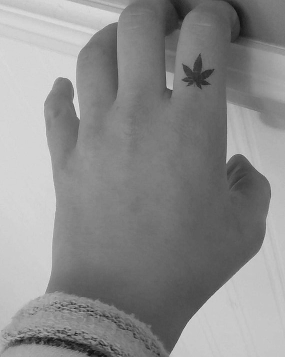 a friend got a new tattoo haha #weed #tattoo #marijuana | Flickr