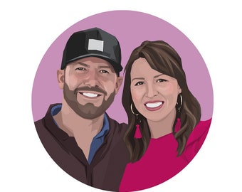 Benutzerdefinierte Porträt, Valentinstag, Familien Zeichnung, Haustier-Denkmal, paar Gemälde, Digital Download Mensch gemacht, personalisierte Geschenk, Printable