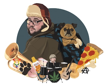 Retrato personalizado, Día de San Valentín, Dibujo familiar, Recuerdo de mascota, Pintura de pareja, Descarga digital, Regalo personalizado, Imprimible