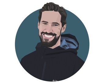 Retrato personalizado, Día de San Valentín, Dibujo familiar, Memorial de mascotas, Pintura de pareja, Descarga digital, Hecho por humanos, Regalo personalizado, Imprimible