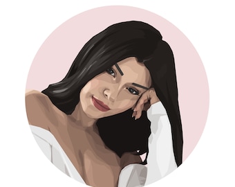 Retrato personalizado, Día de San Valentín, Dibujo familiar, Recuerdo de mascota, Pintura de pareja, Descarga digital, Regalo personalizado, Imprimible