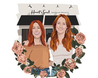 Retrato personalizado, Día de San Valentín, Dibujo familiar, Recuerdo de mascota, Pintura de pareja, Descarga digital, Regalo personalizado, Imprimible