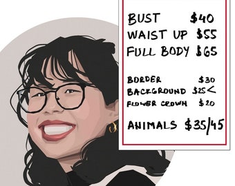 Retrato personalizado, Día de San Valentín, Dibujo familiar, Memorial de mascotas, Pintura de pareja, Descarga digital, Hecho por humanos, Regalo personalizado, Imprimible