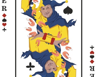 Custom Playing Card portrait, Valentine's day, Printable