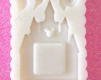 Cabochon\Stampo Flexible Silicone Castle Fables Disney